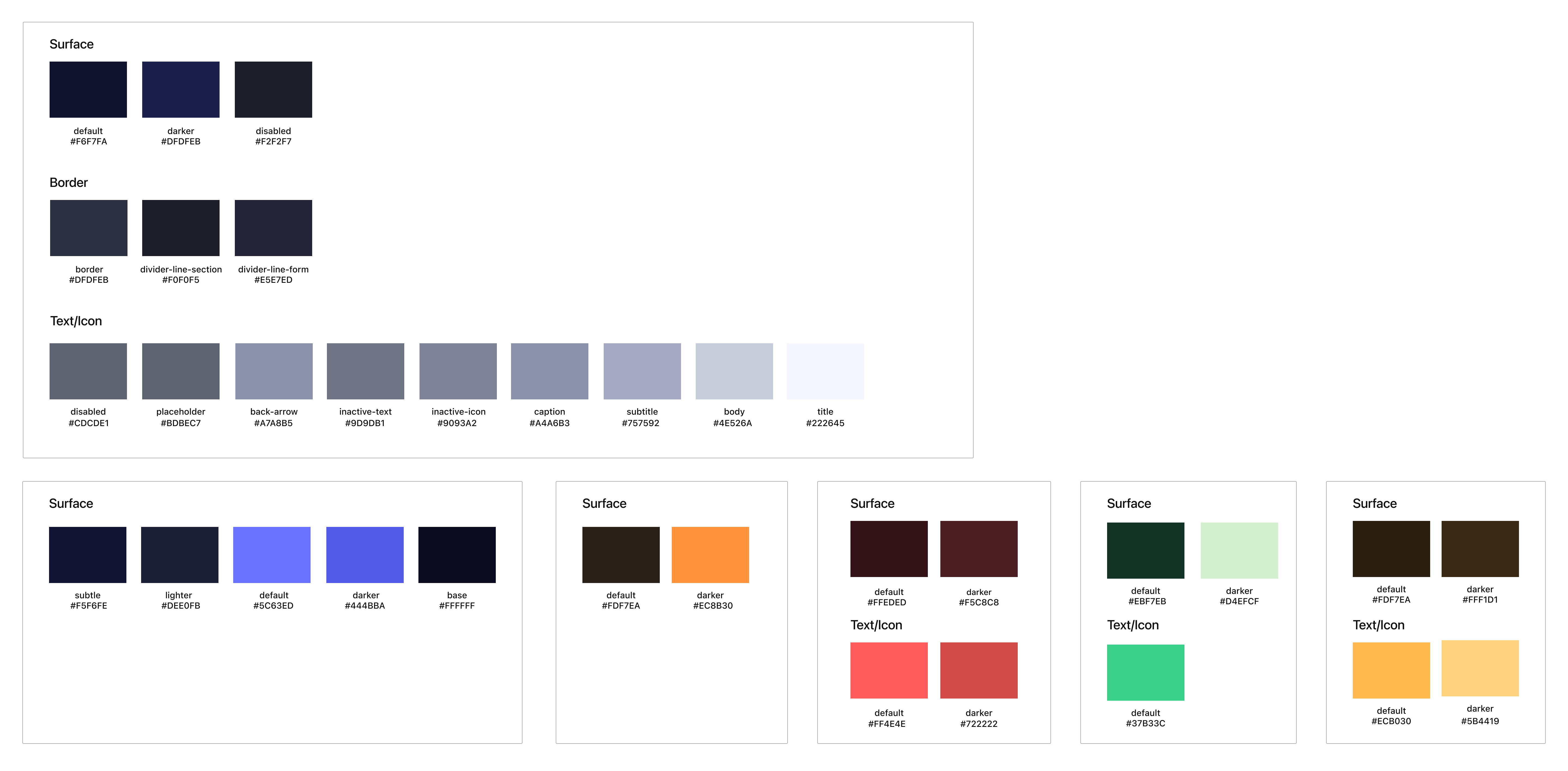 Color System Dark Mode